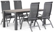 Tuinset 4 personen 180 cm Aluminium/Textileen /Aluminium/textileen Grijs Hartman Summerland/Valley