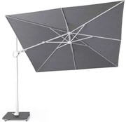 Challenger T2 premium zweefparasol 300x300 cm witte mast manhattan