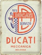 Metalen bord Ducati - Moto Servizio Meccanica