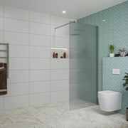 Fortifura Galeria inloopdouche - 90x200cm - ribbelglas - wandarm - chroom SW797951/SW797904