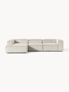 Modulaire ribfluwelen hoekbank Lennon (4-zits)
