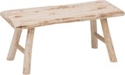 Atmosphera Zit Krukje / Bijzet Bankje - Lichtbruin Hout - 2-zits