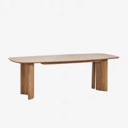 Rechthoekige Eettafel In Sidney Mangohout 240 X 100 Cm - Sklum