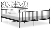 vidaXL Bedframe metaal zwart 180x200 cm