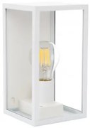 Buitenwandlamp In Aluminium En Glas Delha Wit - Sklum