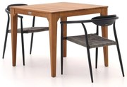 + 10% kassakorting | Diningset Manifesto | 2 personen teakhout | Tuinset stapelbaar | 3-delig | Kees Smit Tuinmeubelen