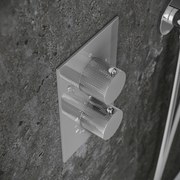 Saniclear Evolution Curved inbouw regendouche met 2 standen handdouche chroom