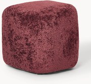 Hoge teddy bouclé ottoman Wolke
