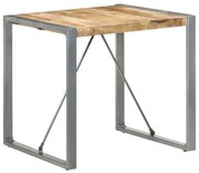 vidaXL Eettafel 80x80x75 cm ruw mangohout