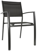 Lesli Living  Tuinstoel Stapelbaar - Prego - Antraciet - Lesli Living