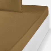 Effen hoeslaken in biologisch perkalkatoen