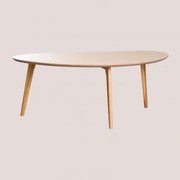 Salontafel In Mdf En Yavik Eikenhout Natuurlijk Hout - Sklum