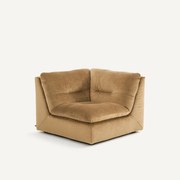 Modulaire 90° hoek in linnen fluweel, GIULIANO