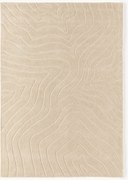 Handgetuft hoog-laag wollen vloerkleed Aaron