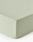 Hoeslaken Airy, gewassen linnen