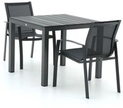 R&S Design Altea/Fidenza 90cm dining tuinset 3-delig stapelbaar