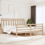 vidaXL Bedframe massief hout 180x200 cm 6FT Super King