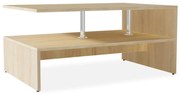 vidaXL Salontafel 90x59x42 cm spaanplaat eiken