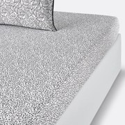 Hoeslaken in gewassen katoen, Leafbird