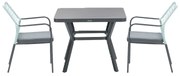 Garden Impressions Ross tuinset 3-delig zacht groen - Mina tuintafel 90x90 cm