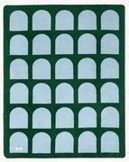 Plaid Gili- bosgroen & babyblauw