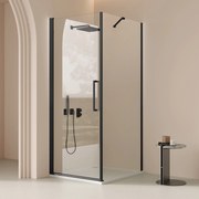 Saniclear Clearline douchecabine 90x90cm zwart mat