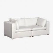 Estefan Style 2-delige Modulaire Bank Met Armleuningen Wit - Sklum
