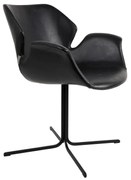 Zuiver Nikki Design Stoel Zwart Kunstleer