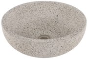 Differnz Lauren waskom 40cm terrazzo zwart/wit