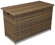 Kunststof rotan tuinbox voor kussens Toledo 945l bruin Garden Point