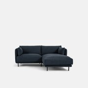 Compacte rechthoekige bank, fijne badstof, Victor