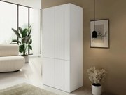 Kledingkast Dicto, Wit, 199x87x54cm, Kledingkast deuren: Met scharnieren, Aantal planken: 1, Aantal planken: 1