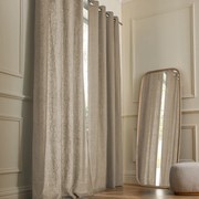 Gordijn in gewassen linnen met oogjes, Private