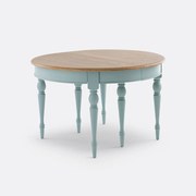 Eettafel, rond, uitschuifbaar, voor 4 tot 12 personen, ANGUSTA