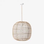 Rotan Plafondlamp (ø50 Cm) Api Bruin Natuurlijk - Sklum