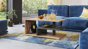 Mazzoni LINK artisan oak / antraciet, salontafel