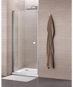 Royal Plaza Hendra draaideur 100x195cm chroom profiel en helder glas en Clean antikalkbehandeling 70715