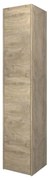 Proline Hoge kast P2O 1 deur push 2 open inclusief 4 glazen planchettes 35x35x169cm Raw oak 1228511