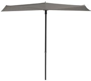 Madison Balkonparasol Sun Wave 270x150 cm lichtgrijs