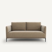 Compacte zitbank in fluweel, Oscar, ontwerp E. Gallina