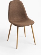 Set 4 Teok Stoffen Stoelen