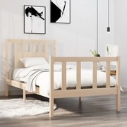 vidaXL Bedframe massief hout 75x190 cm 2FT6 Small Single