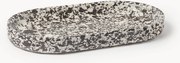 Serveerschaal van samengesteld marmer Elara, B 38 cm