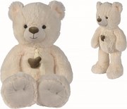 Nicotoy knuffelbeer crème - Pluche teddybeer - 55cm