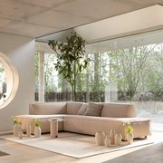 Zuiver Fat Freddy Hoekbank Zachte Ribstof Natural Links