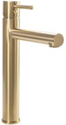 Wastafelkraan Rea Tess Gold Brush High