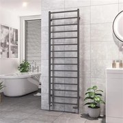 Eastbrook Tuscan Square handdoekradiator 60x180cm 789W antraciet