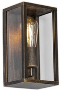 Buitenlamp Vintage wandlamp antiek goud 26 cm IP44 - Charlois Industriele / Industrie / Industrial, Klassiek / Antiek E27 IP44 Buitenverlichting