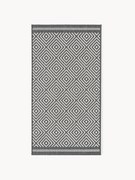 Outdoor dubbelzijdig vloerkleed Reddy met ruitjesmotief