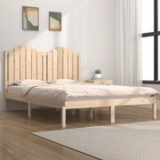 vidaXL Bedframe massief grenenhout 135x190 cm 4FT6 Double